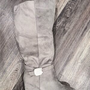 Journee Collection Women's Over the Knee Gray Boots